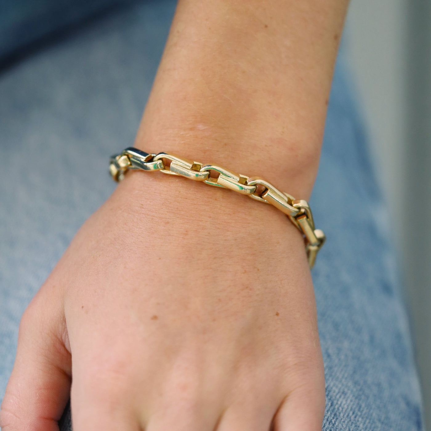 Open Teardrop Link Bracelet