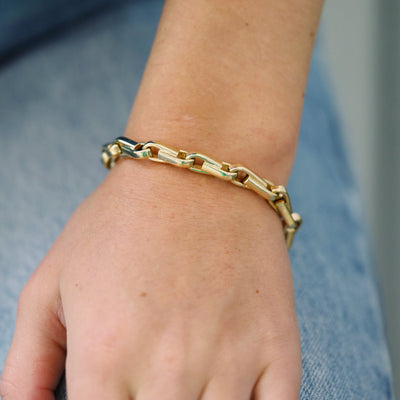 Open Teardrop Link Bracelet