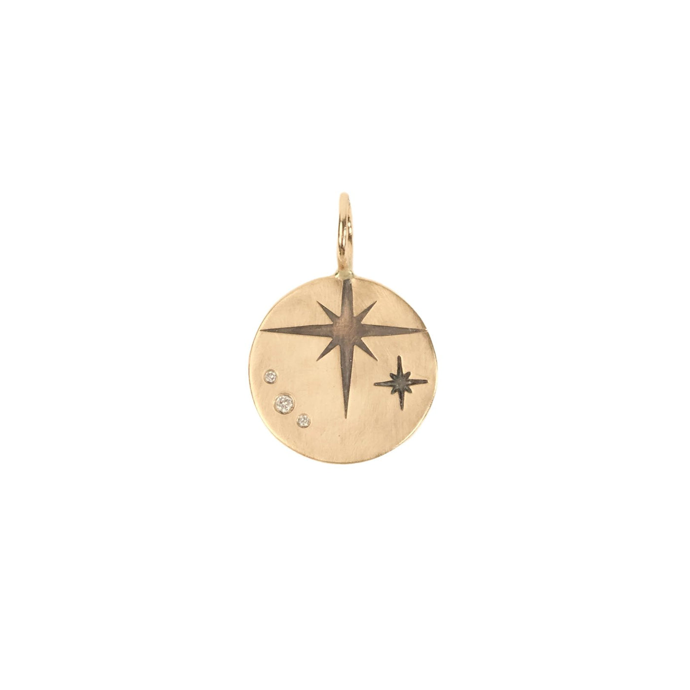 Round Starburst Charm Pendant