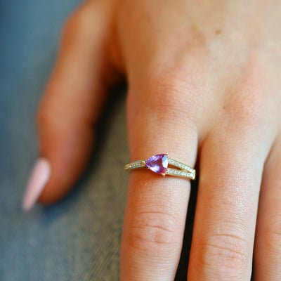 Sapphire & Diamond Ring