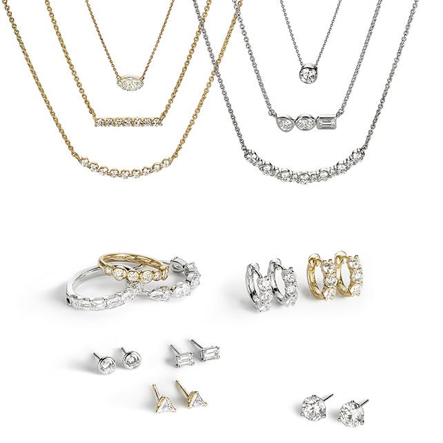 1.30 ctw Diamond Curved Bar Necklace