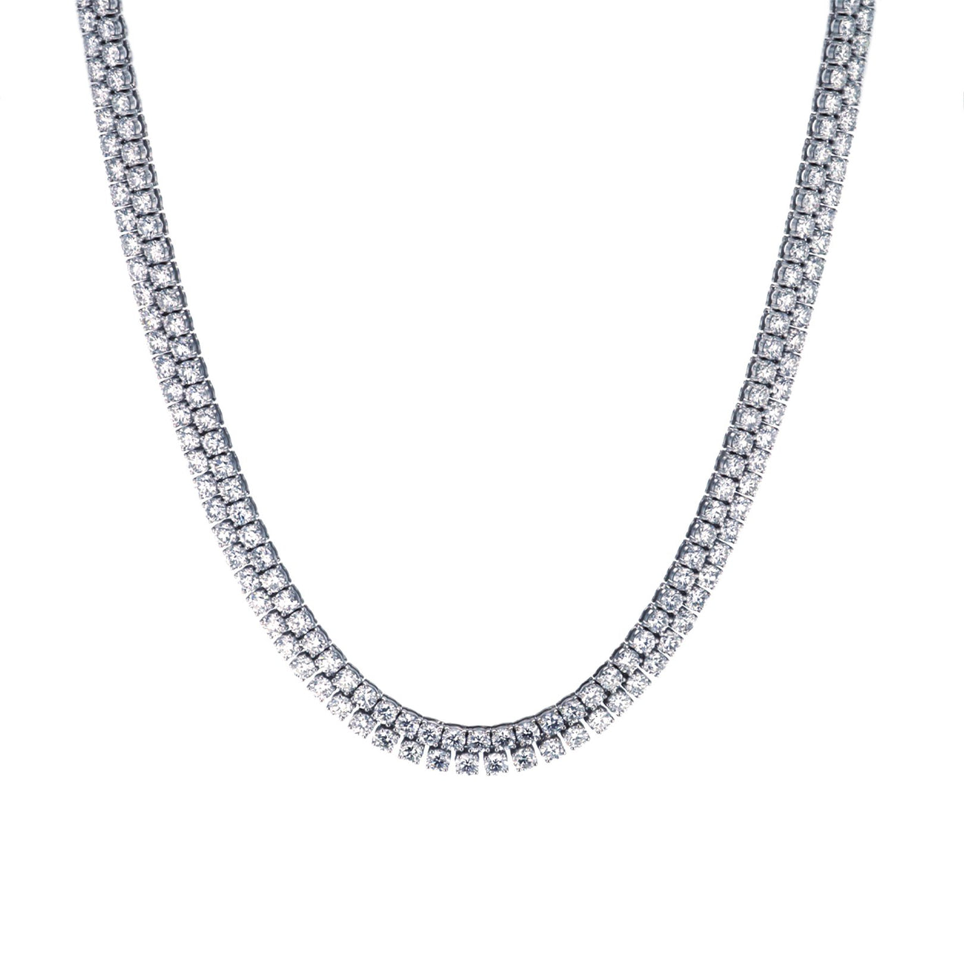 15.81 ctw Diamond 2-Row Eternity Necklace