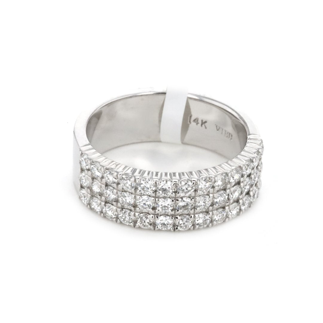 1.08 ctw Diamond 3-Row Band