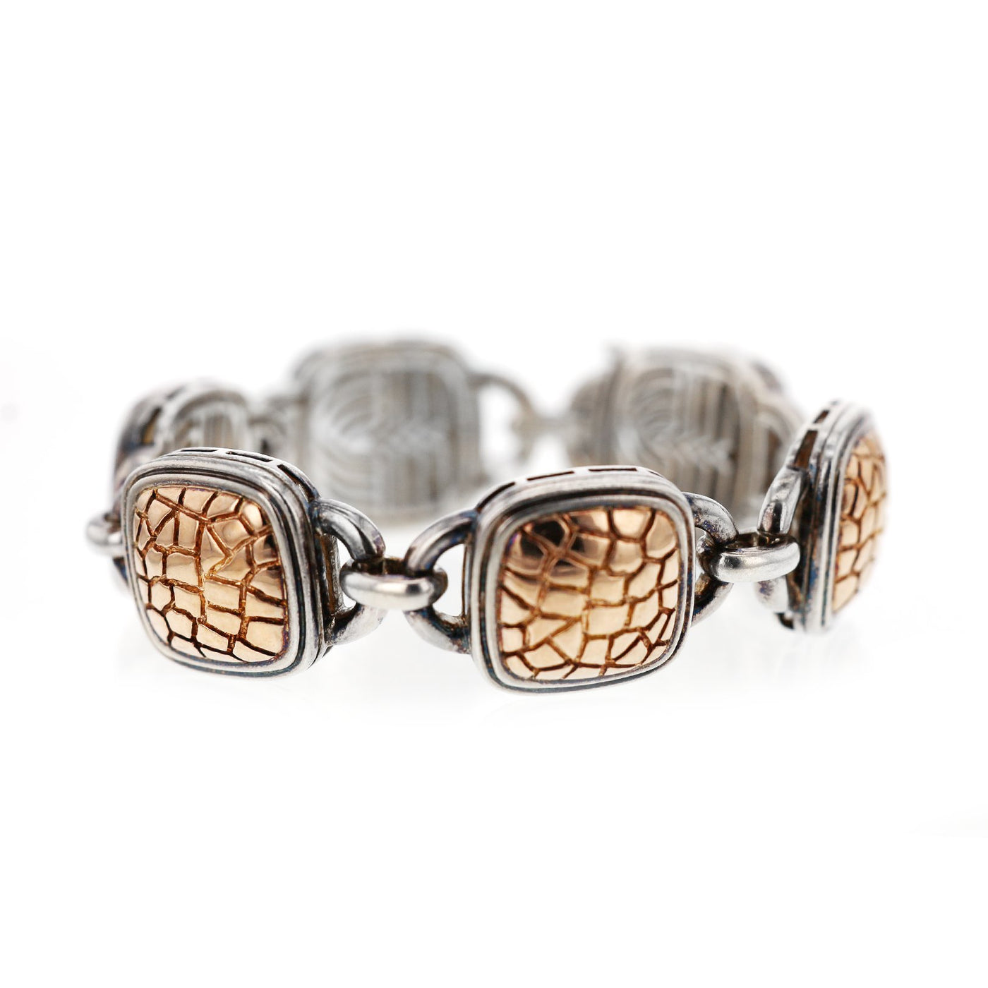 Silver & Gold Python Bracelet