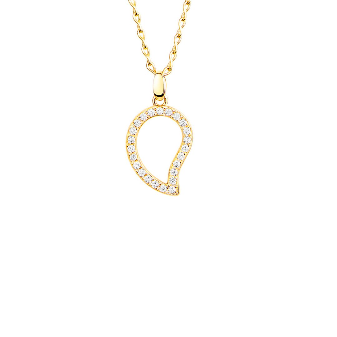 0.51 ctw Diamond Signature Leaf Pendant