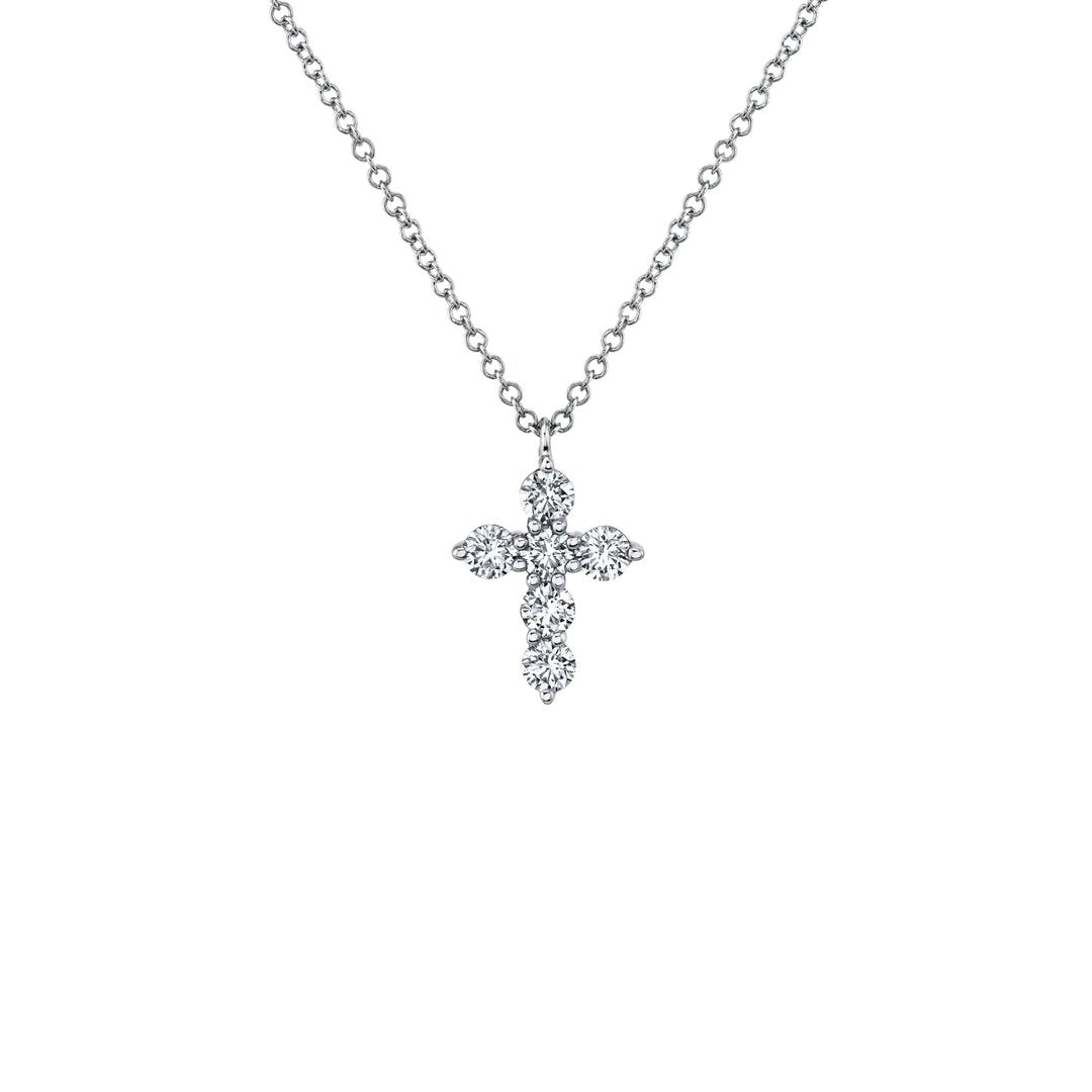 15+3" 0.50 ctw Diamond Cross Necklace