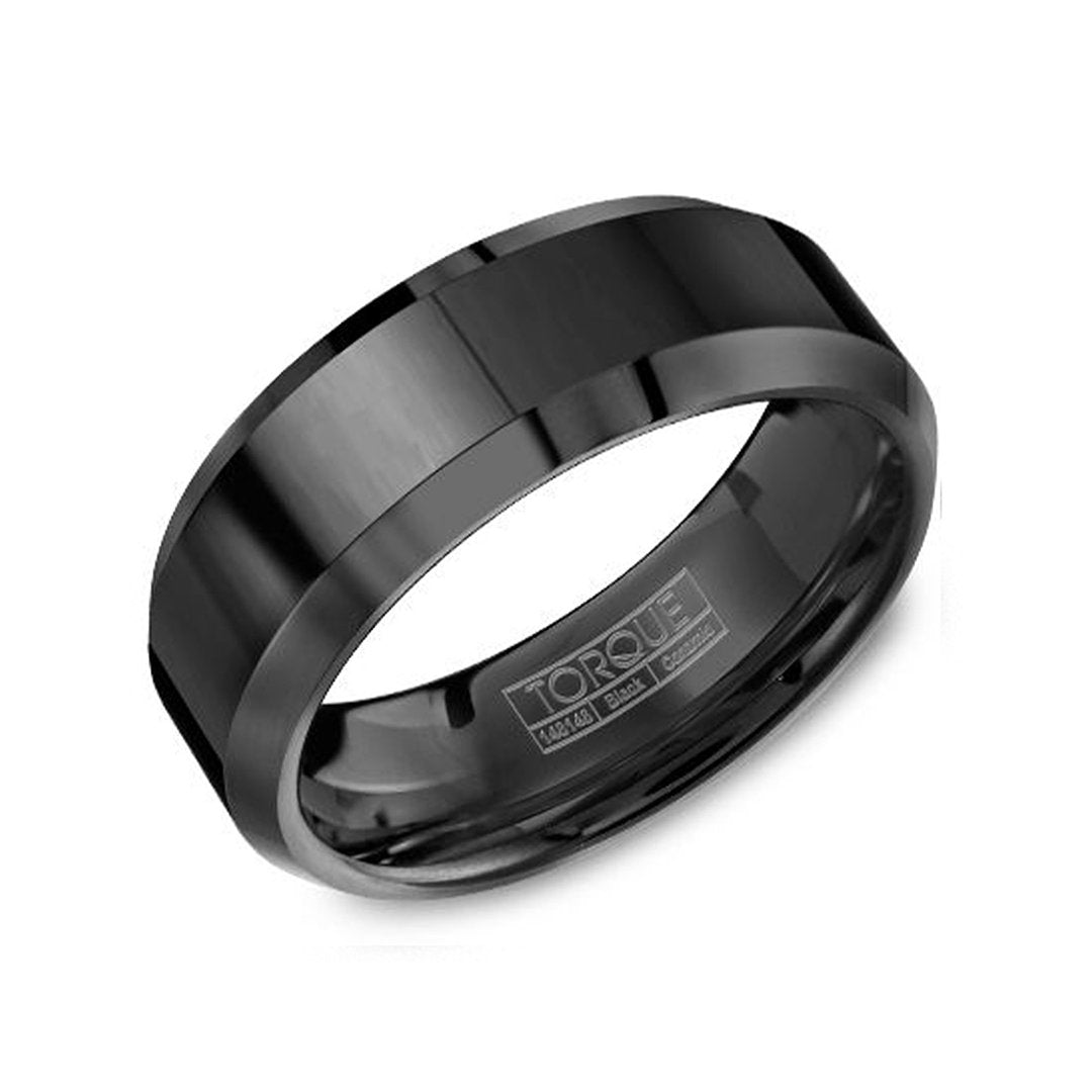 8MM Ceramic Polished Finish Band