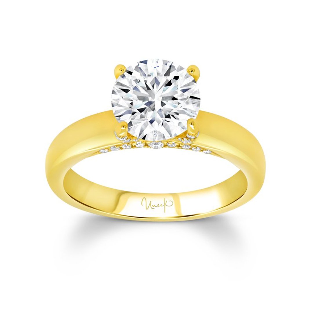 0.25 ctw Diamond Hidden Halo Engagement Ring