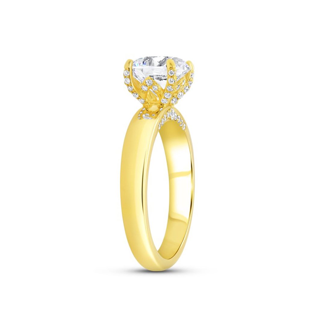 0.25 ctw Diamond Hidden Halo Engagement Ring