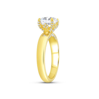 0.25 ctw Diamond Hidden Halo Engagement Ring