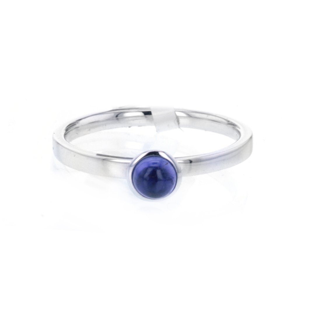 Purple Sapphire Cabochon Ring