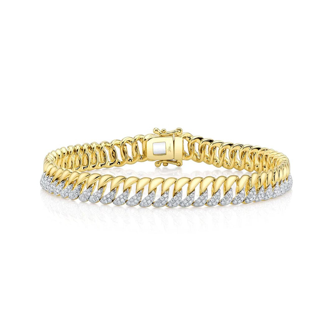 0.88 ctw Diamond Link Bracelet