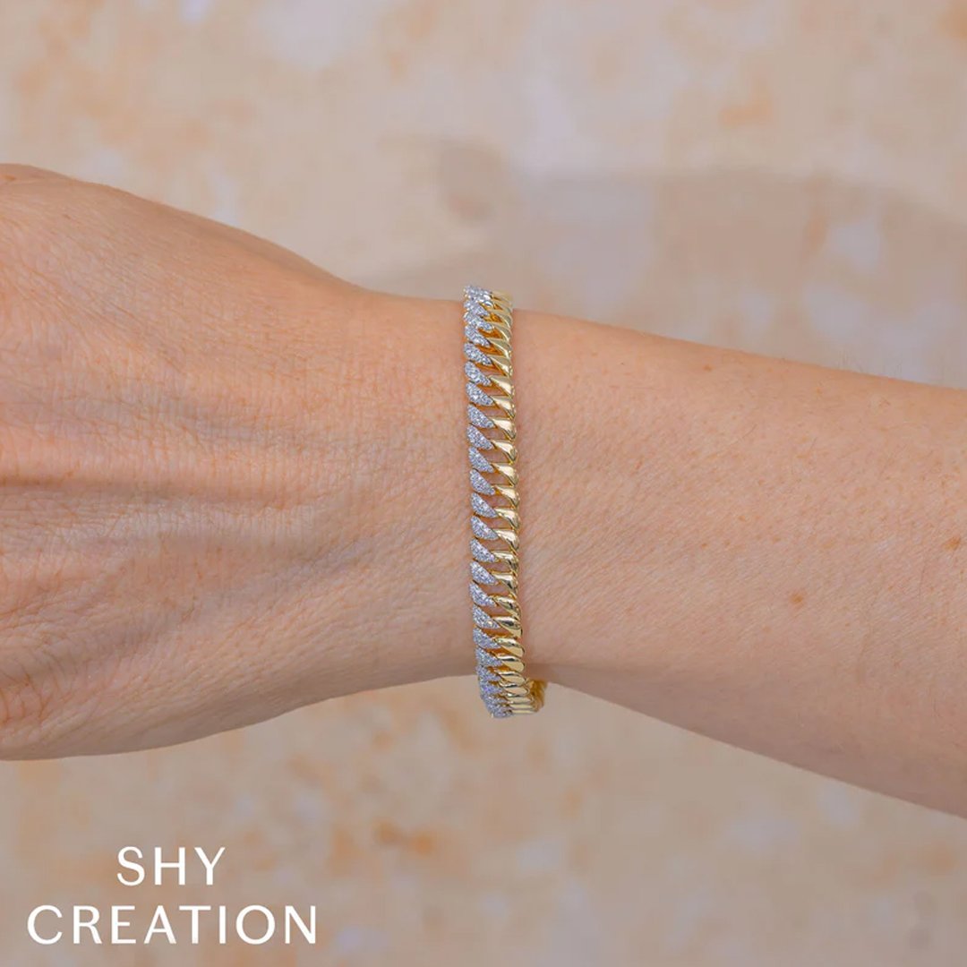 0.88 ctw Diamond Link Bracelet
