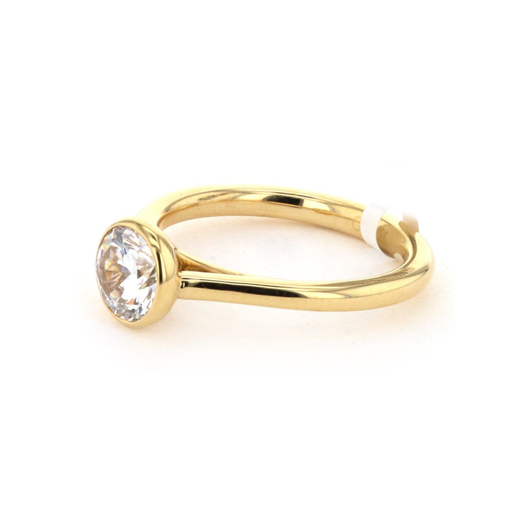 Bezel Solitaire Engagement Ring