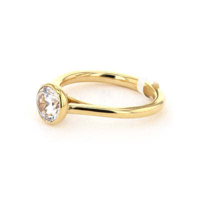 Bezel Solitaire Engagement Ring