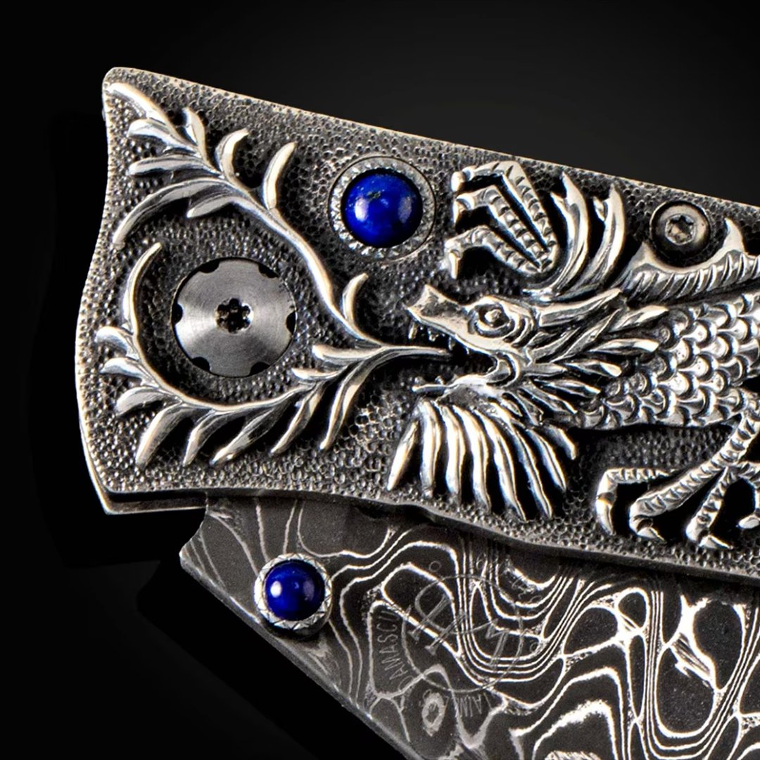 Damascus Pocket Knife