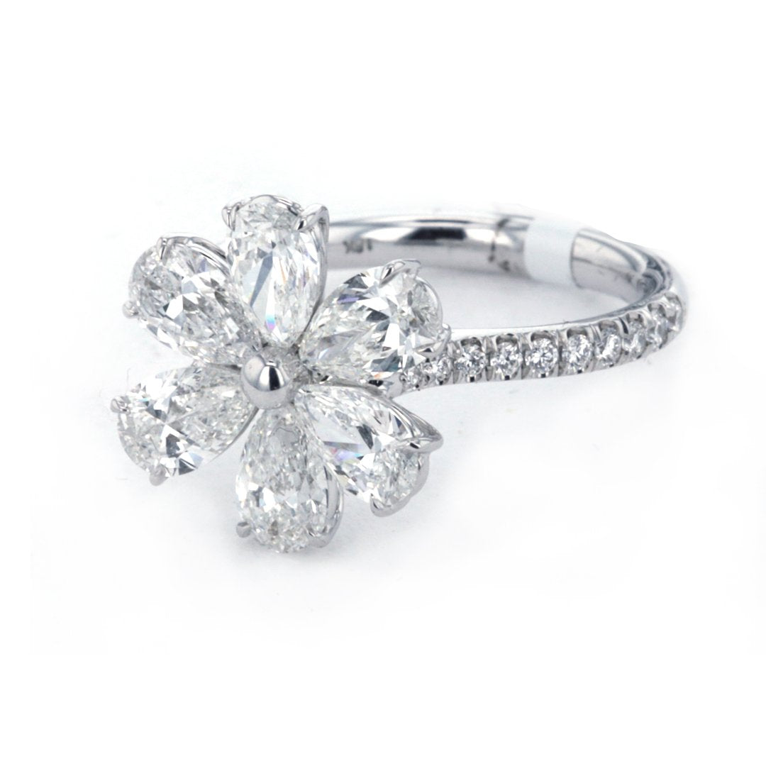 2.70 ctw Diamond Flower Ring