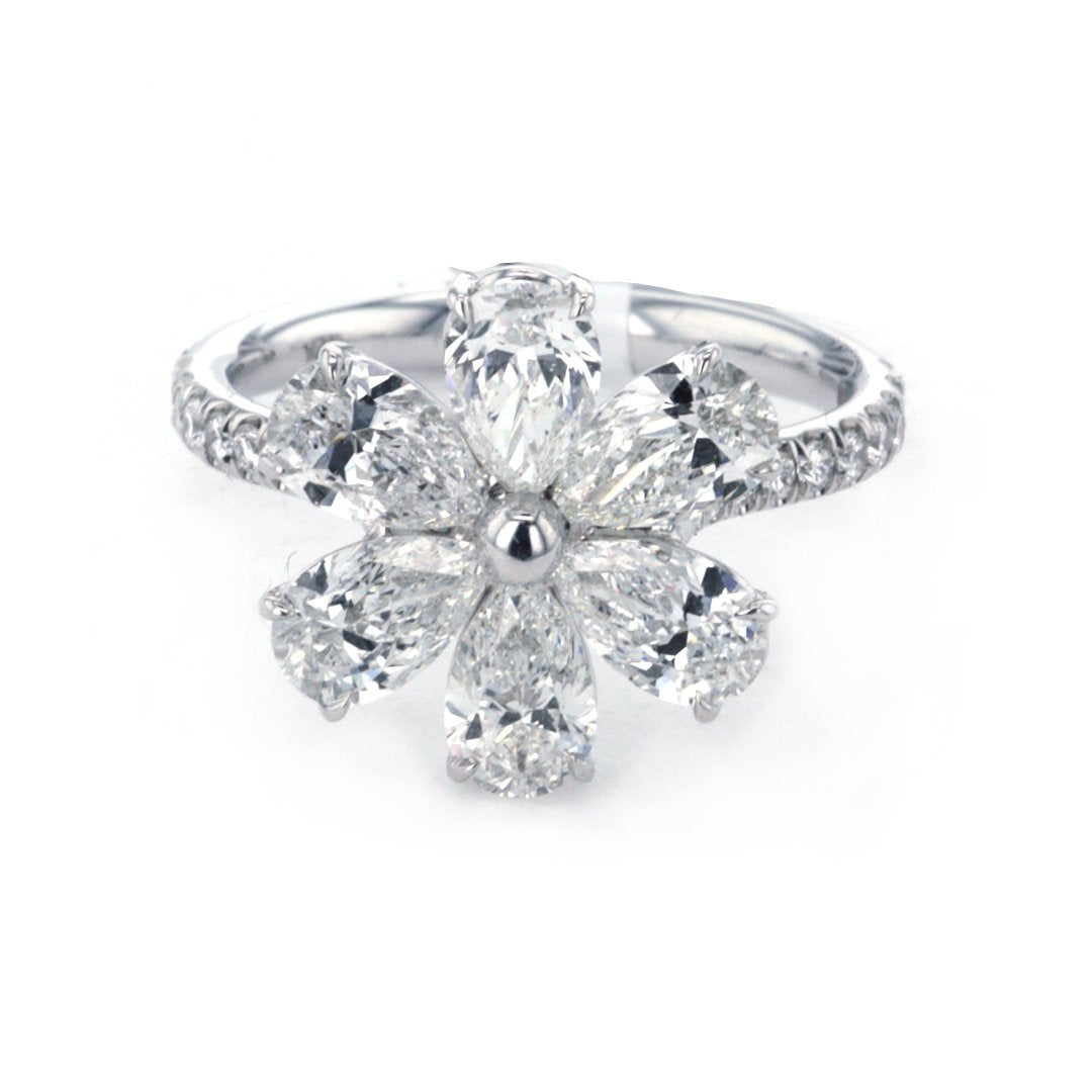 2.70 ctw Diamond Flower Ring