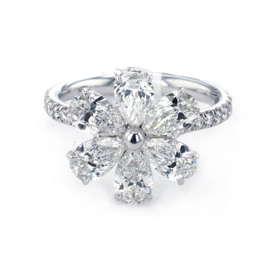 2.70 ctw Diamond Flower Ring