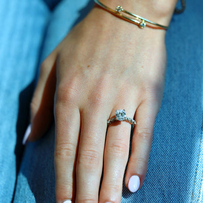 0.44 ctw Diamond Solitaire Engagement Ring