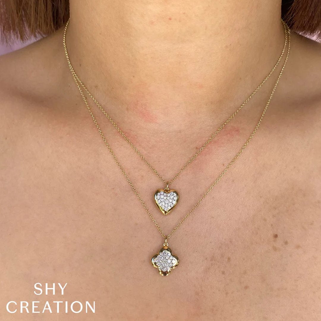 0.26 ctw Diamond Heart Necklace
