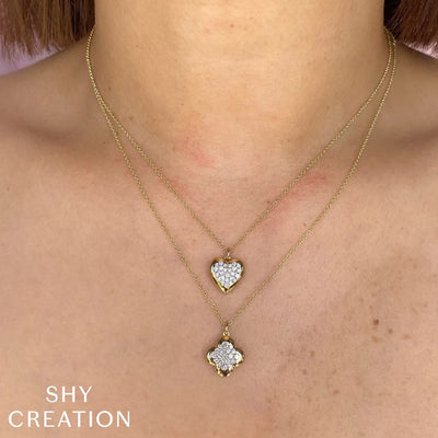 0.26 ctw Diamond Heart Necklace