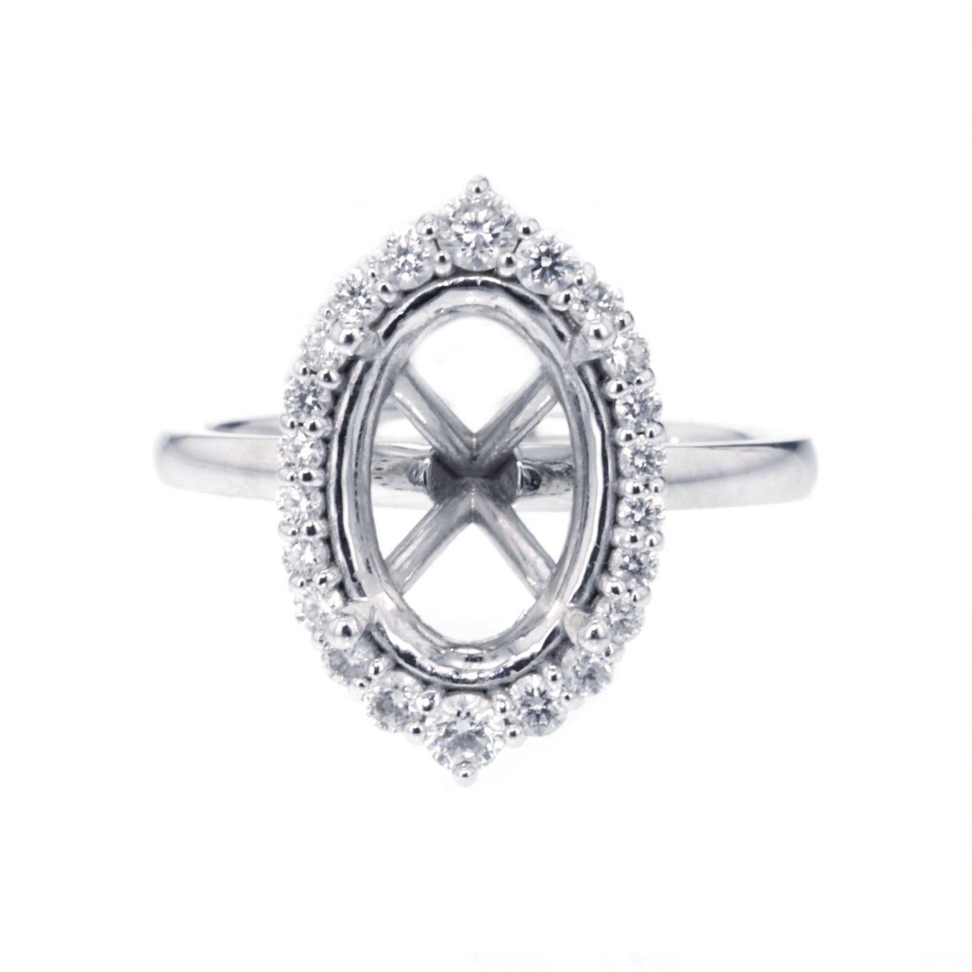0.33 ctw Diamond Halo Engagement Ring