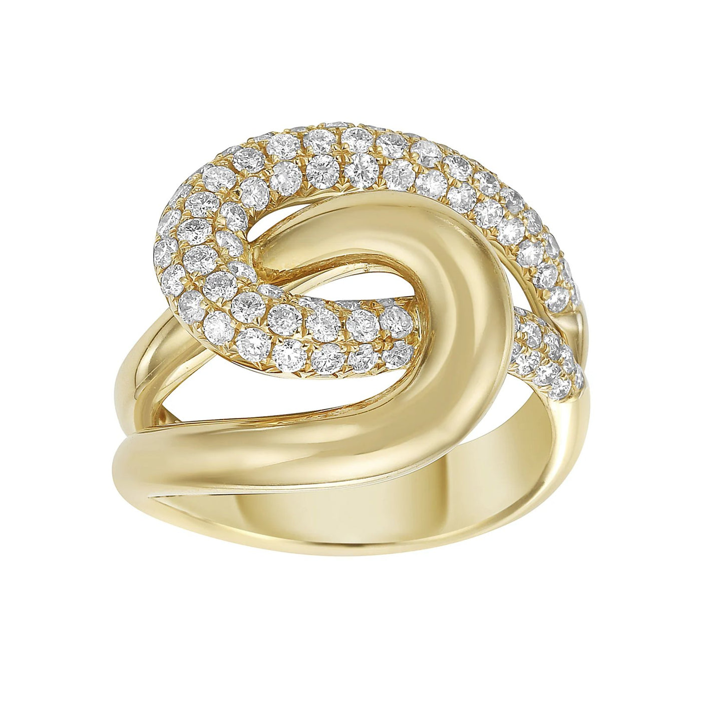 0.78 ctw Diamond Loveknot Ring