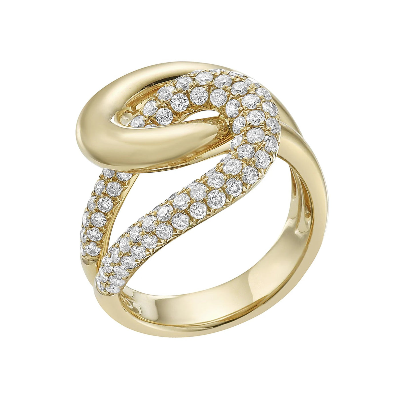 0.78 ctw Diamond Loveknot Ring