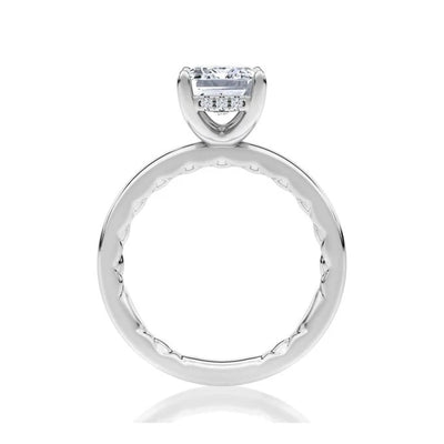 0.07 ctw Diamond Hidden Halo Engagement Ring