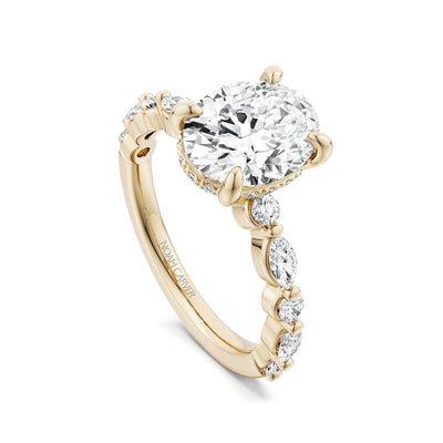 0.28 ctw Diamond Hidden Halo Engagement Ring