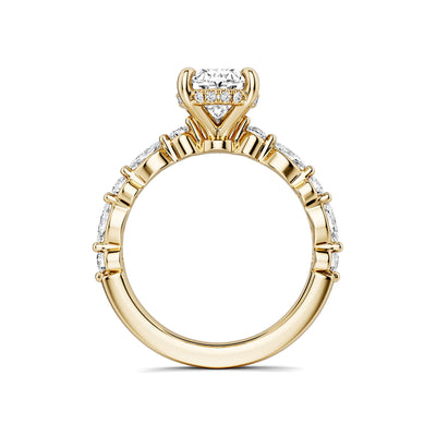 0.28 ctw Diamond Hidden Halo Engagement Ring