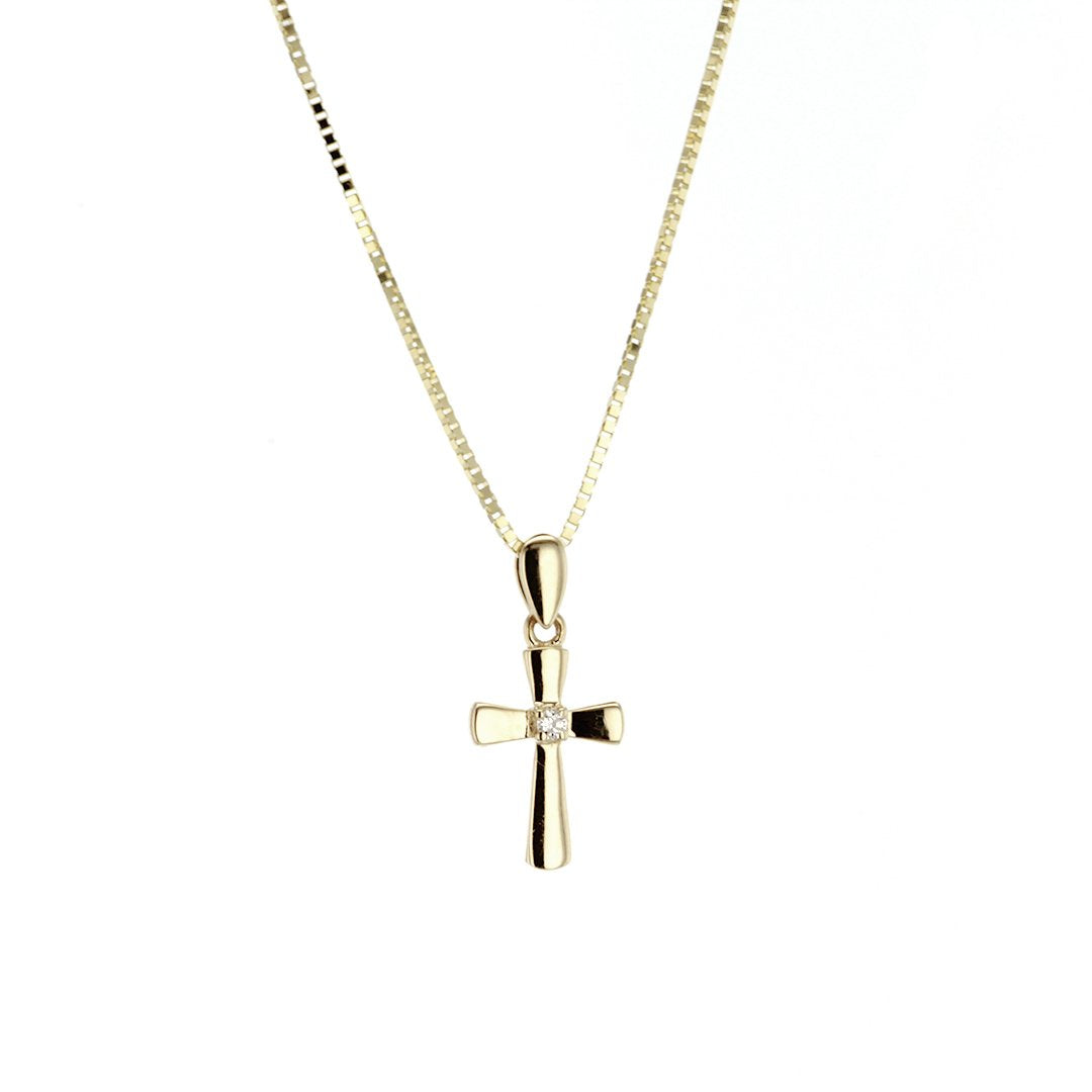 0.03 ctw Diamond Cross Pendant