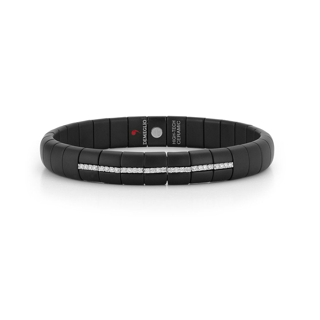 0.25 ctw Diamond Stretch Ceramic Bracelet