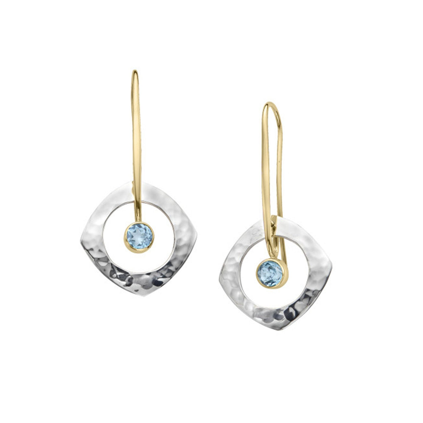 Blue Topaz Drop Earrings