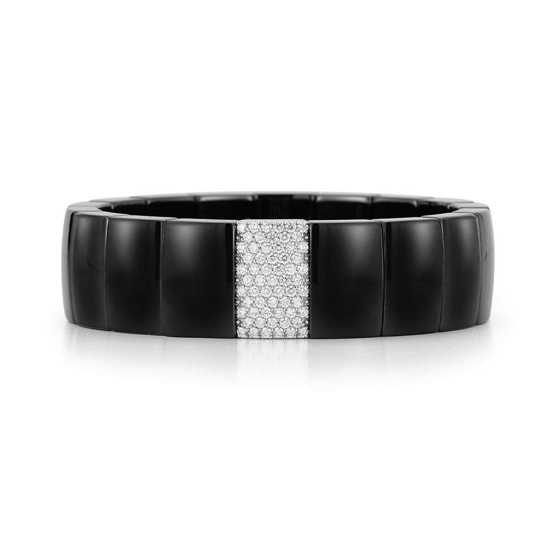 1.05 ctw Diamond Stretch Ceramic Bracelet