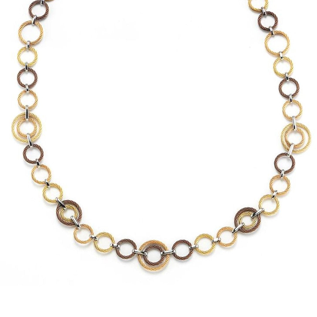 Open Circle Link Cable Necklace
