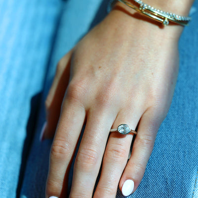 Bezel Solitaire Engagement Ring