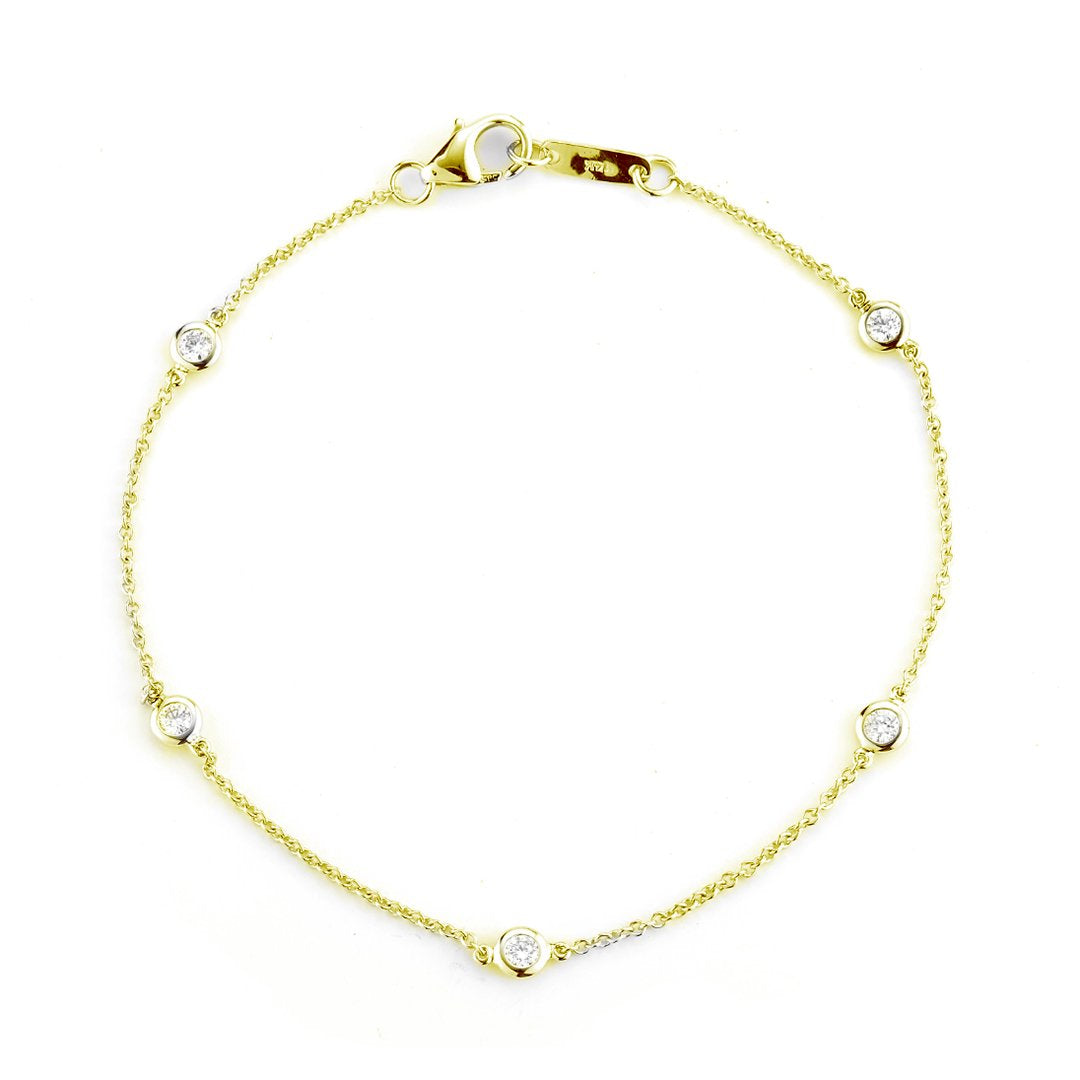 0.50 ctw Diamond By The Yard Bracelet