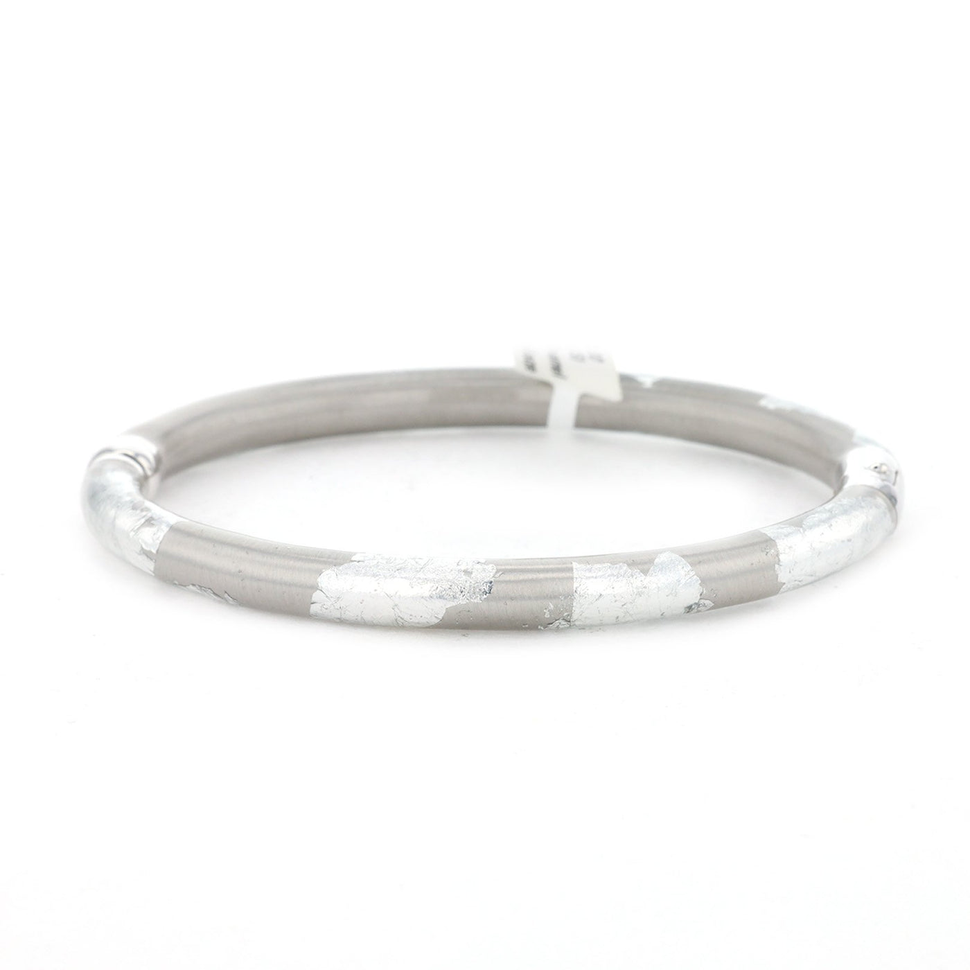 Silver & Enamel Bangle Bracelet