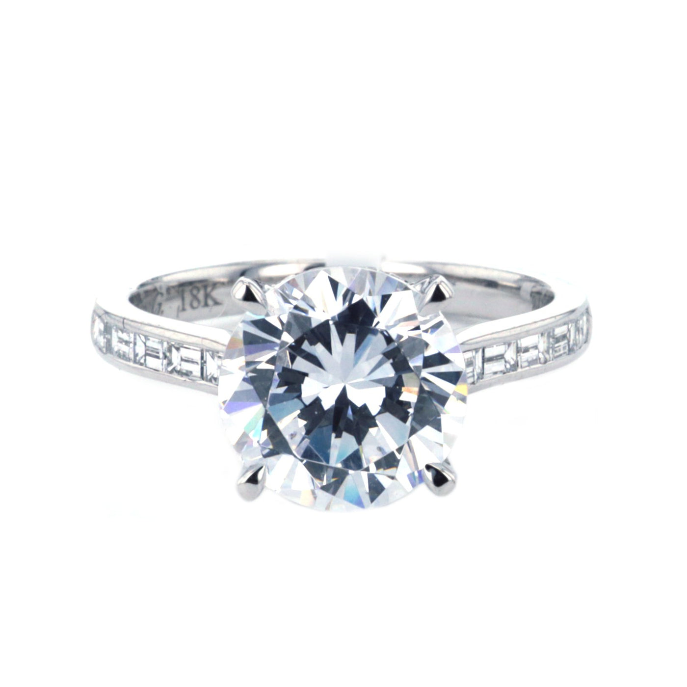 0.53 ctw Diamond Hidden Halo Engagement Ring