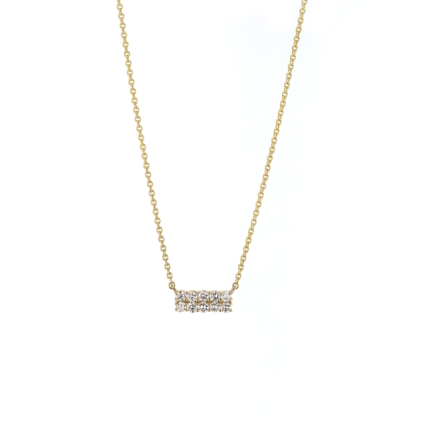 18.5" 0.65 ctw Diamond Bar Necklace