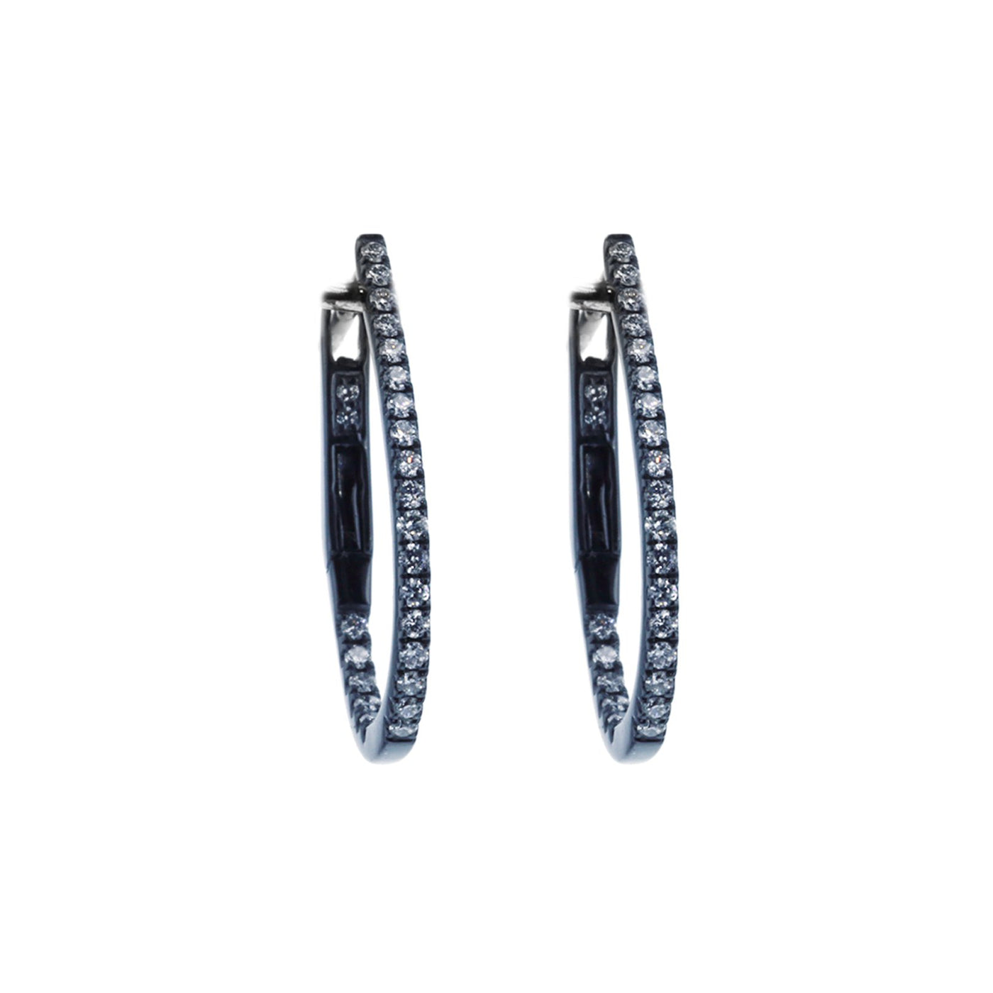 0.25 ctw Diamond Inside-Out Hoop Earrings