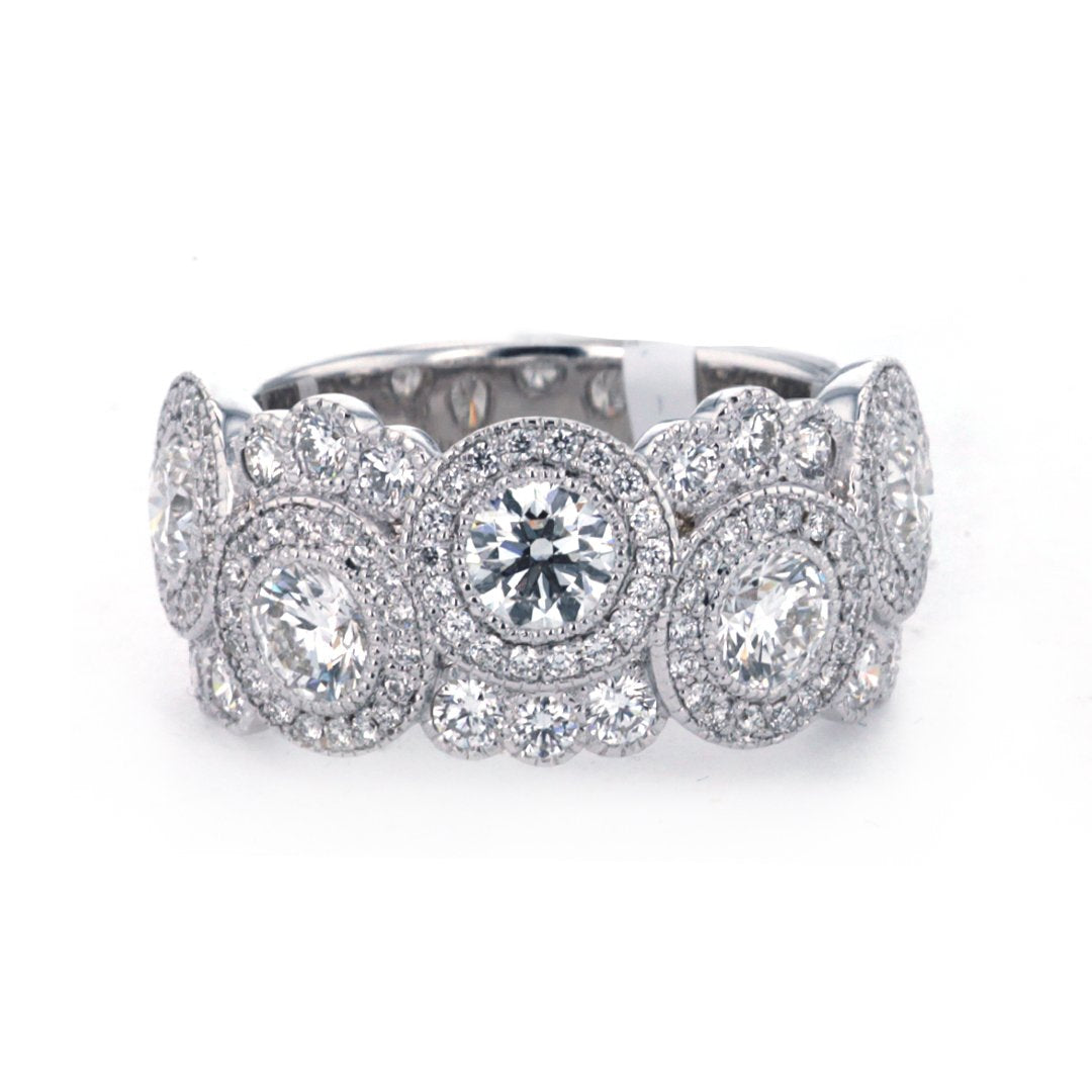 2.22 ctw Diamond Halo Band