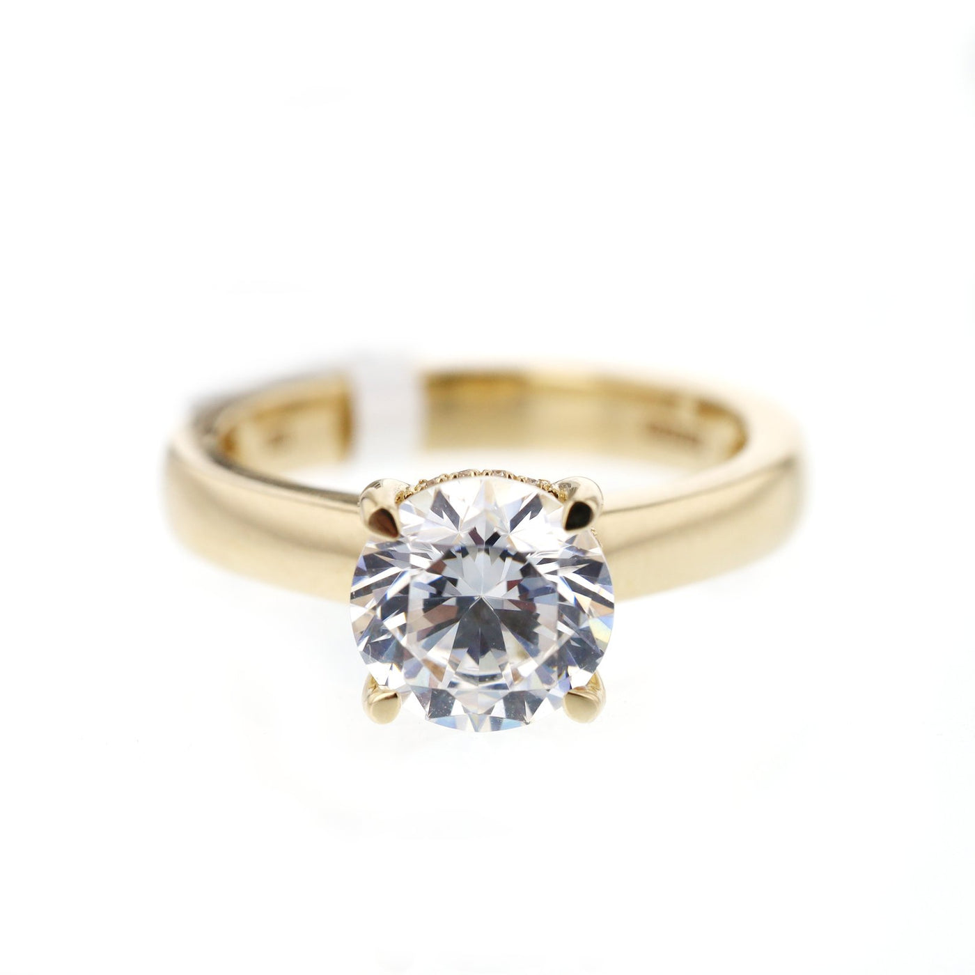 0.06 ctw Diamond Hidden Halo Engagement Ring