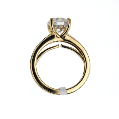 0.06 ctw Diamond Hidden Halo Engagement Ring