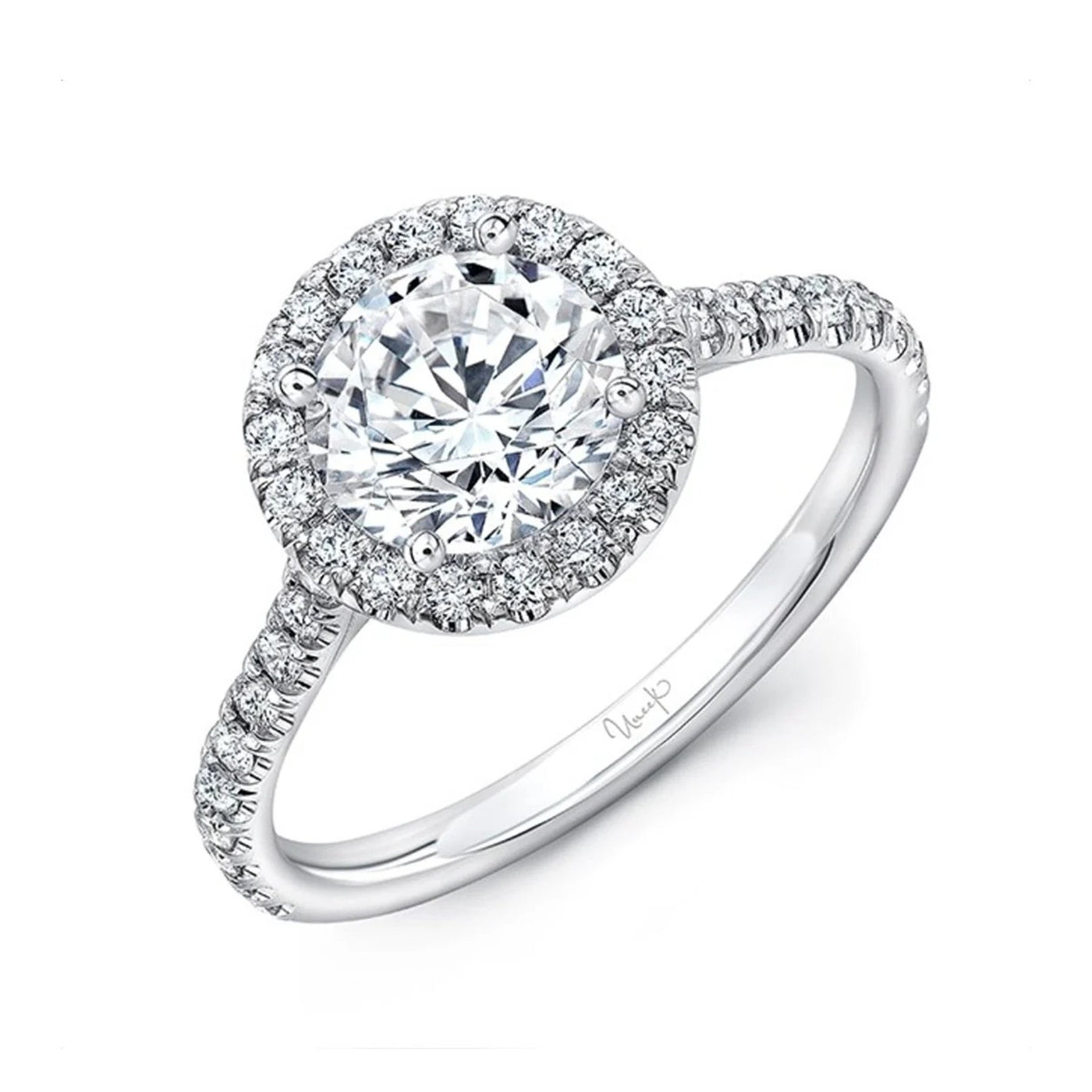 0.40 ctw Diamond Halo Engagement Ring