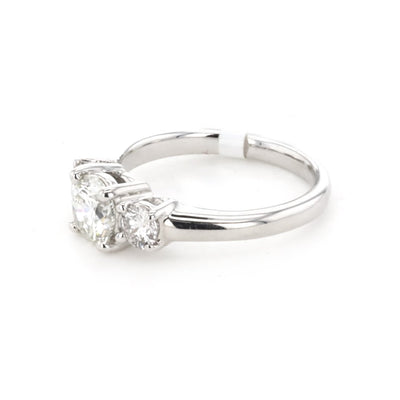 1.48 ctw Diamond Three-Stone Engagement Ring