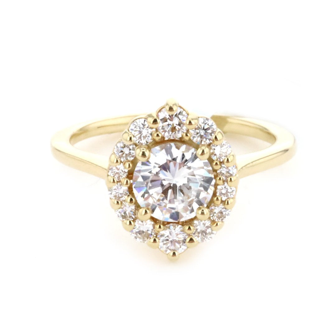 0.50 ctw Diamond Halo Engagement Ring