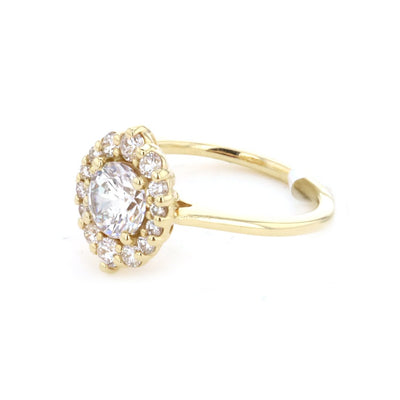 0.50 ctw Diamond Halo Engagement Ring